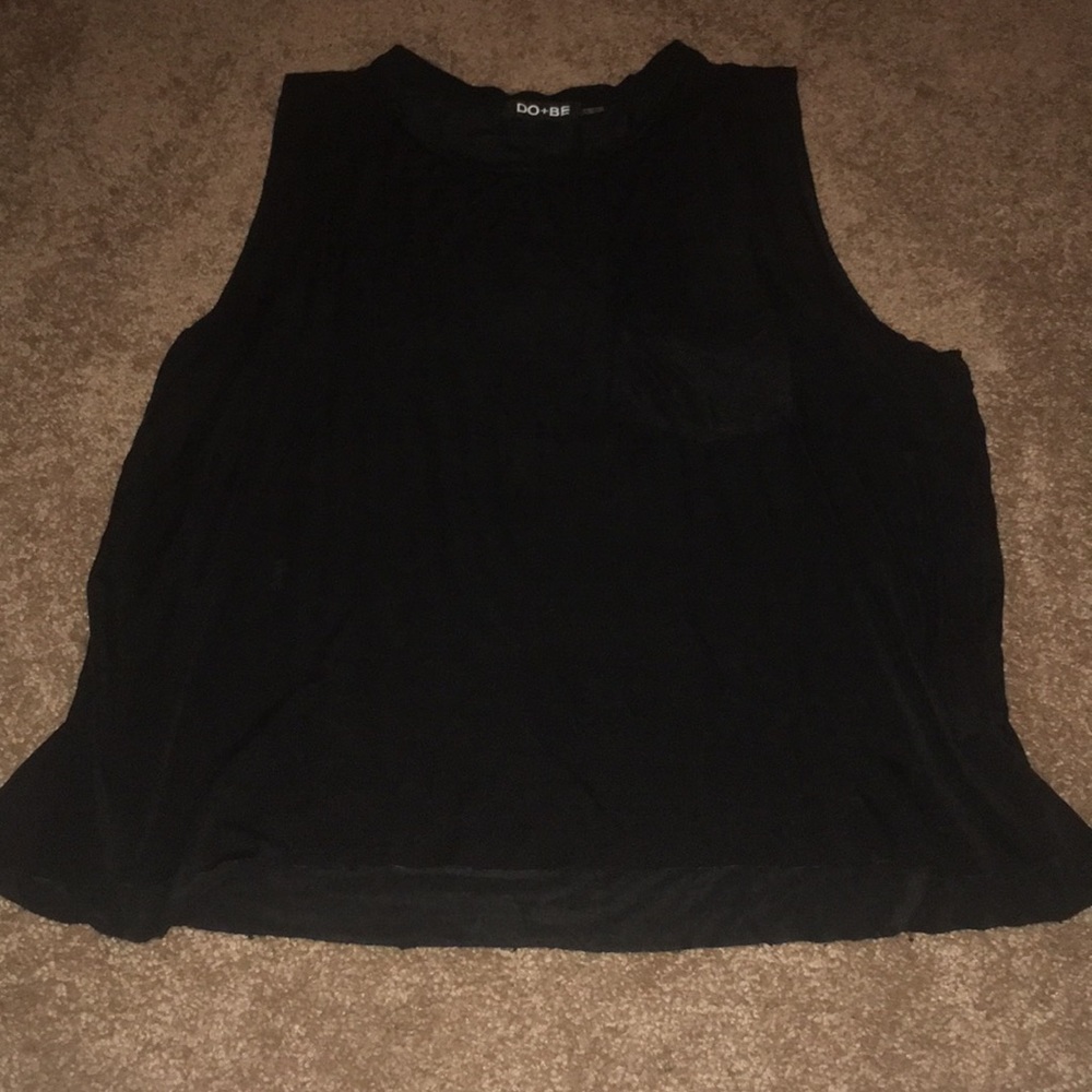 Black tank. Oversized